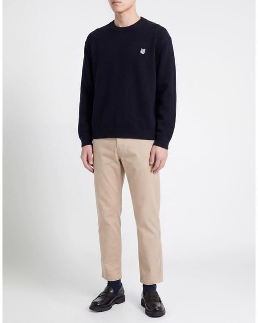 Maison Kitsuné Blue Sweater Wool for men