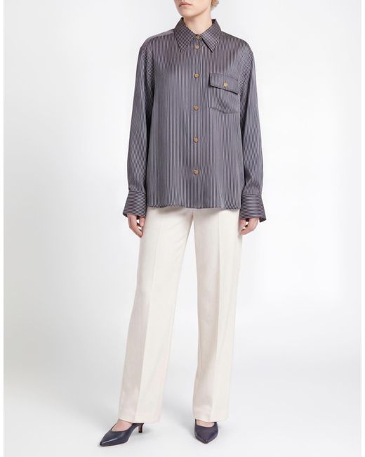Khaite Gray Shirt Viscose, Silk