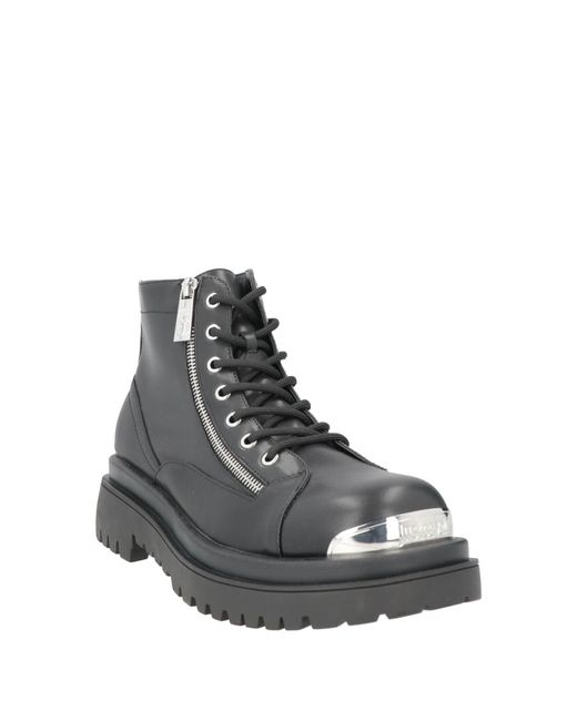 Just Cavalli Gray Ankle Boots for men