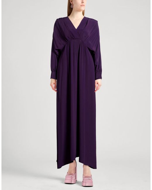 Liviana Conti Purple Midi Dress