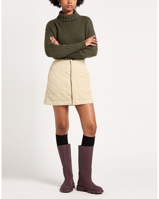 Burberry Natural Mini Skirt Polyamide