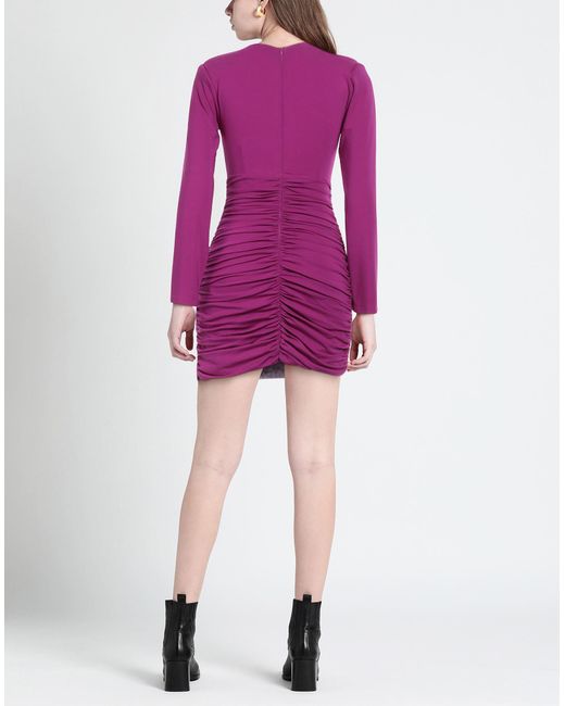 ACTUALEE Purple Mini Dress