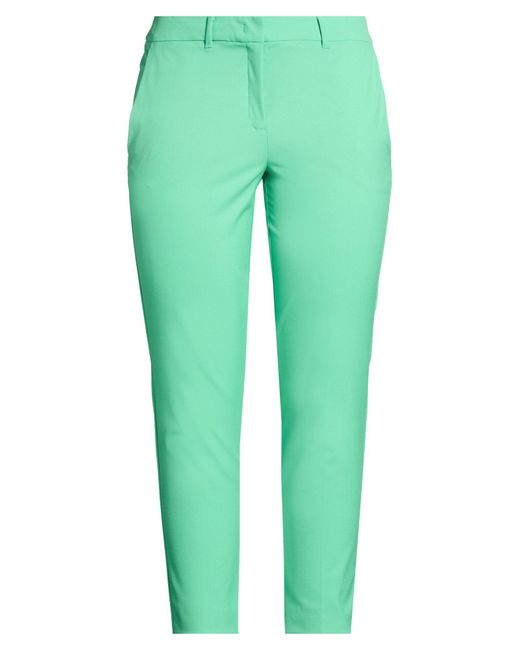 Marella Green Pants Polyester, Viscose, Elastane
