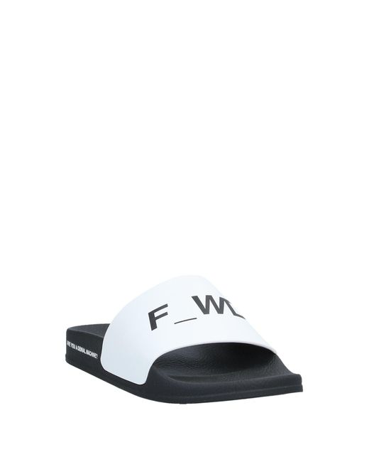 F_WD White Sandals