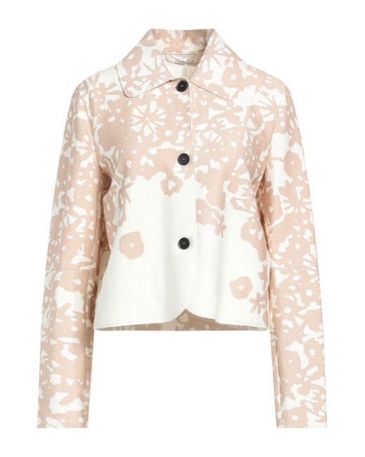 Liviana Conti White Blazer Viscose, Polyamide, Elastane