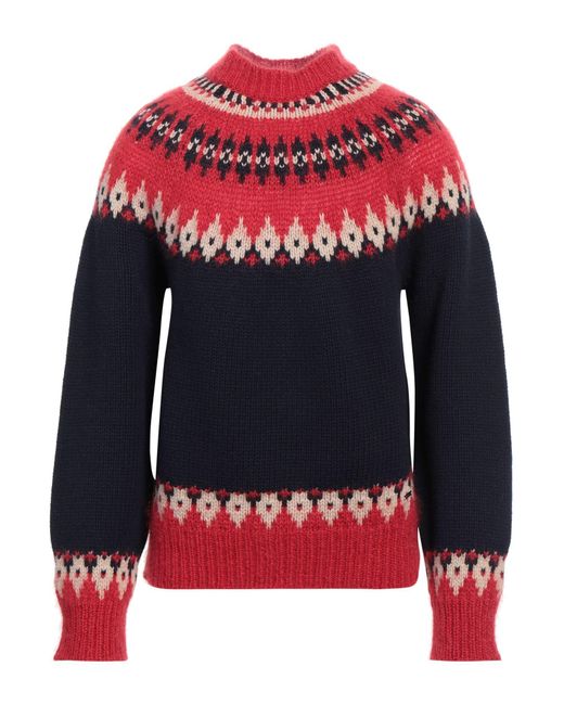 DSquared² Red Turtleneck Virgin Wool, Mohair Wool, Polyamide, Wool for men