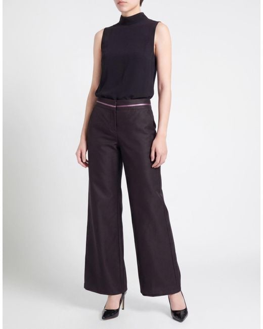 Barba Napoli Black Pants Viscose, Polyamide