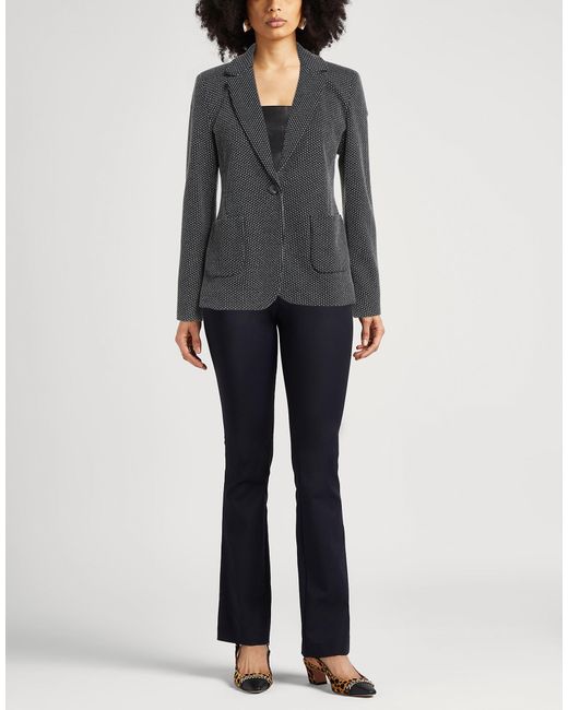 Caractere Black Blazer Cotton, Polyester, Elastane