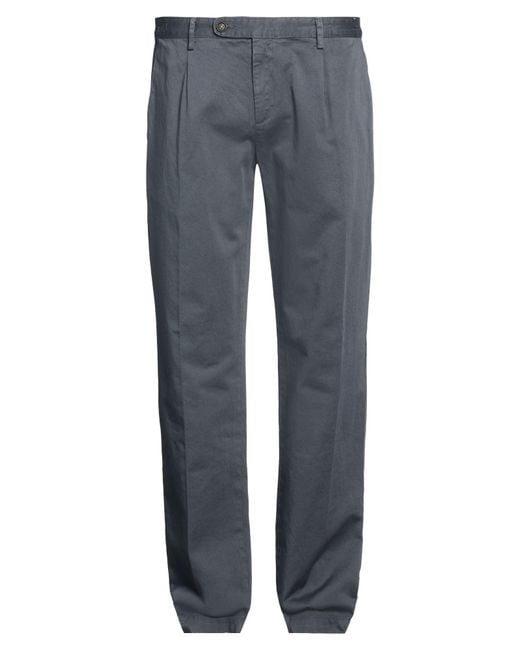 Massimo Alba Blue Pants Cotton for men