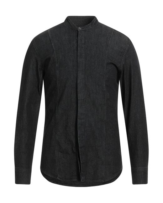 Dondup Black Denim Shirt for men