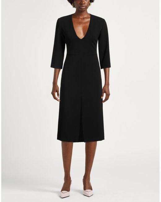Ottod'Ame Black Midi Dress