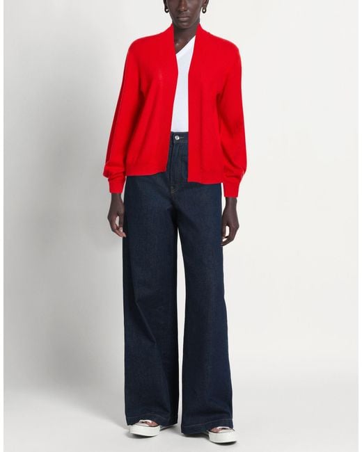 Xandres Red Cardigan Cashmere