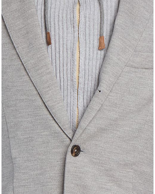 Eleventy Gray Jacket Wool, Cotton for men