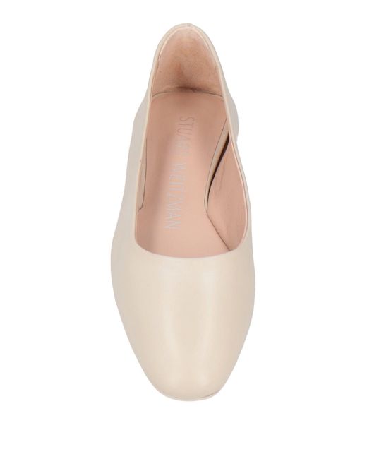Stuart Weitzman Natural Ballet Flats