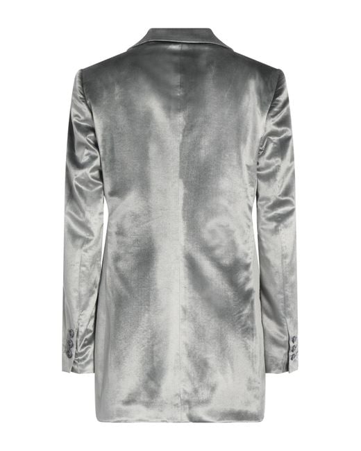RED Valentino Gray Blazer Viscose, Silk