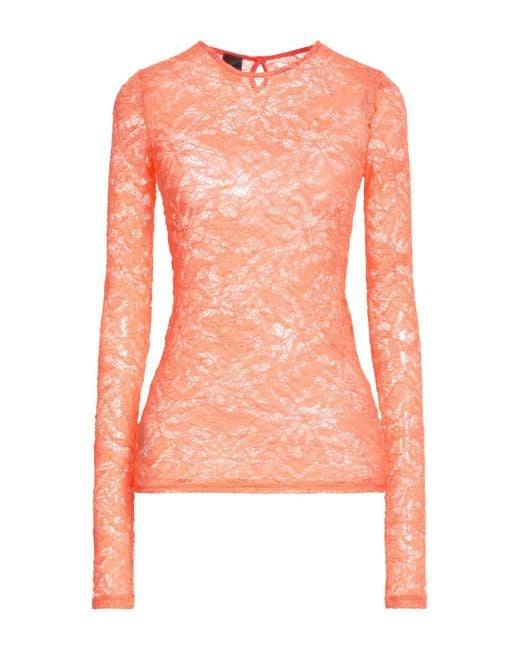 Pinko Pink Top Cotton, Polyamide, Elastane, Polyester