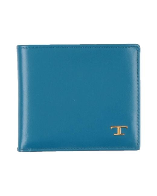 Tod's Blue Wallet Leather for men