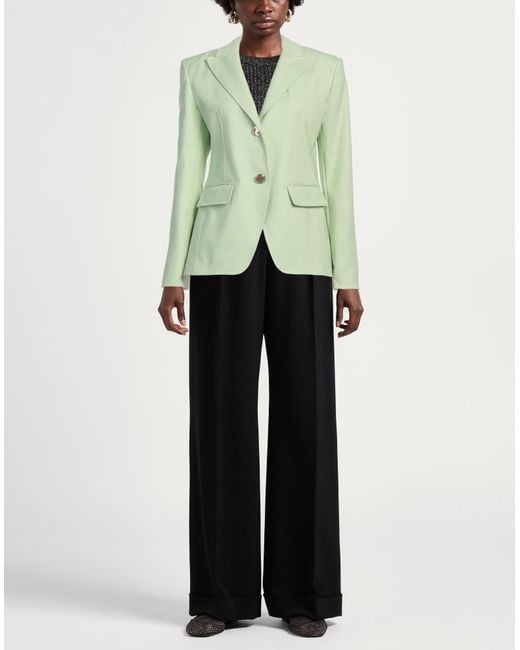 Liu Jo Green Blazer Cotton, Polyamide, Elastane