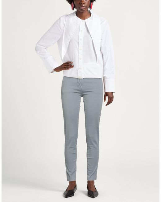 Mason's Gray Pants Cotton, Elastane