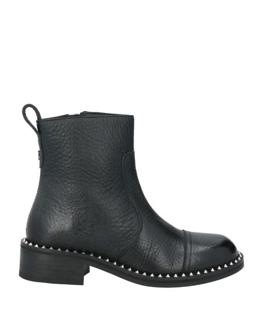 Zadig & Voltaire Black Ankle Boots Leather