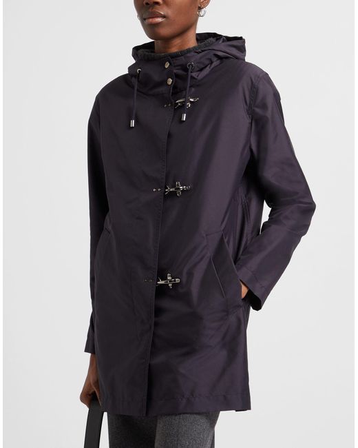 Fay Blue Overcoat & Trench Coat