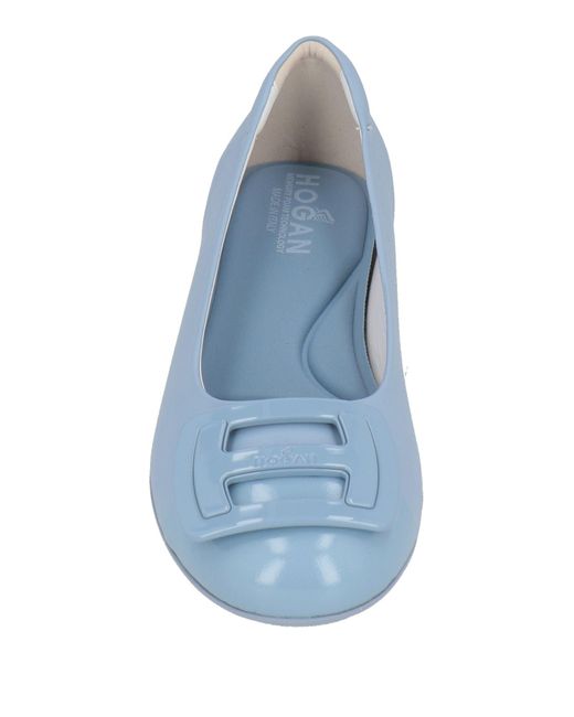 Hogan Blue Ballet Flats