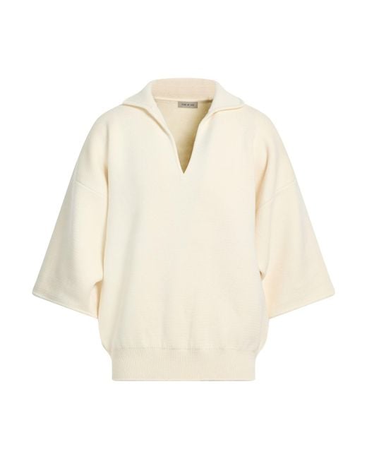 Fear Of God White Cream Sweater Virgin Wool, Nylon for men