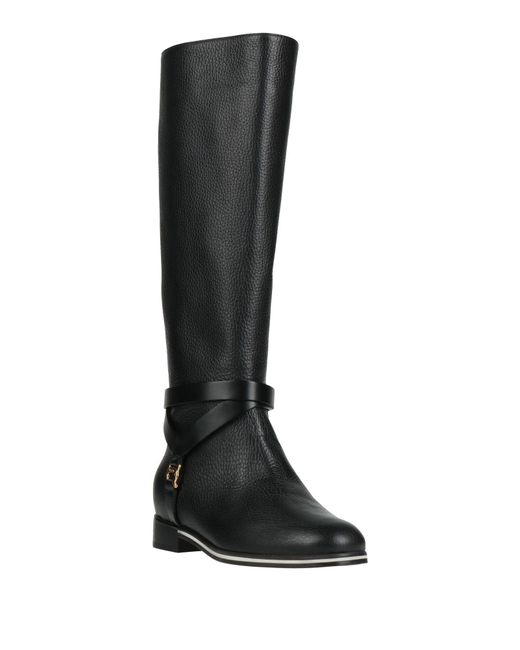 Pollini Black Boot Calfskin
