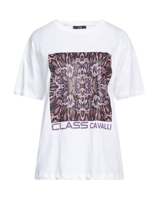 Class Roberto Cavalli White T-shirt
