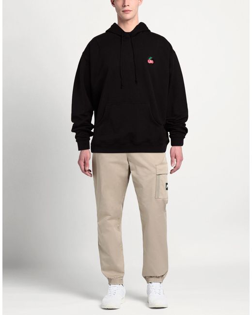 JORDANLUCA Black Sweatshirt Cotton for men