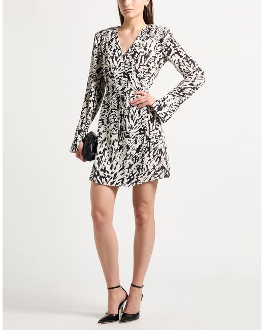 Patrizia Pepe White Mini Dress Polyester
