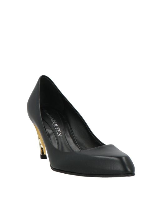 McQueen Black Pumps Leather