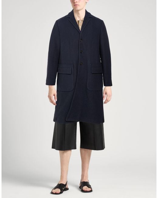 Aspesi Blue Coat Wool for men