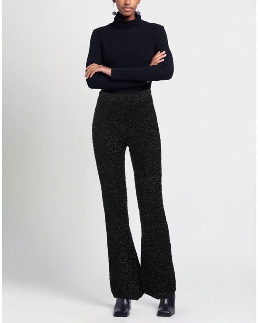 Marco Rambaldi Black Pants Viscose, Polyamide