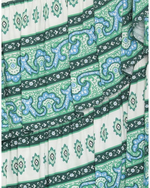 Sandro Blue Pants Viscose, Linen