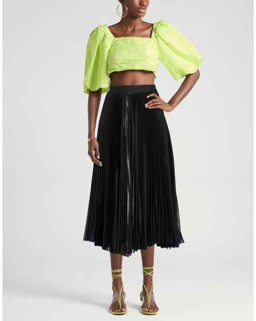 P.A.R.O.S.H. Black Midi Skirts