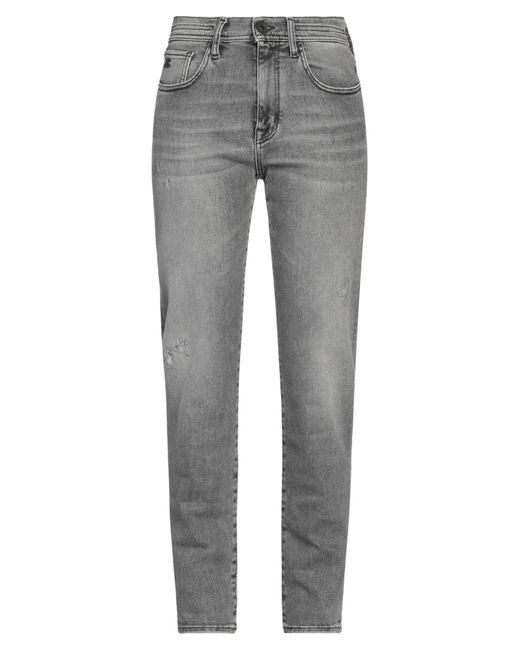 Jacob Cohen Gray Jeans Cotton, Elastomultiester, Elastane, Polyester