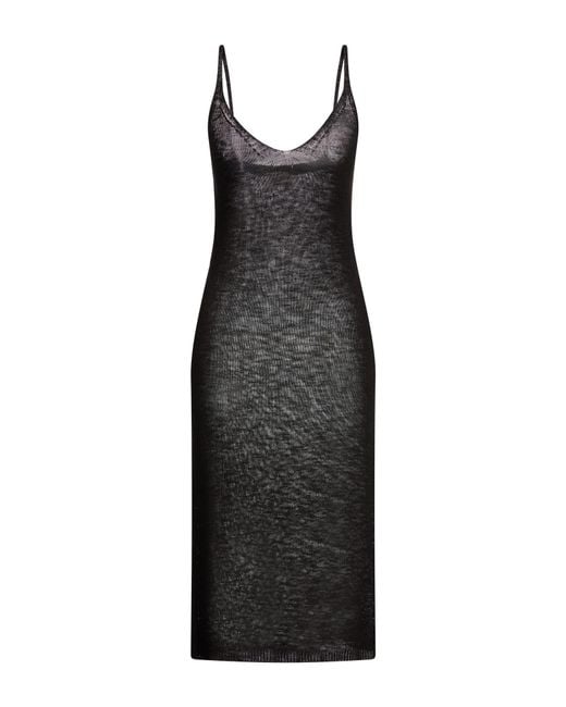 ViCOLO Black Midi Dresses