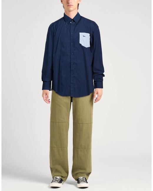 Harmont & Blaine Blue Shirt Cotton for men