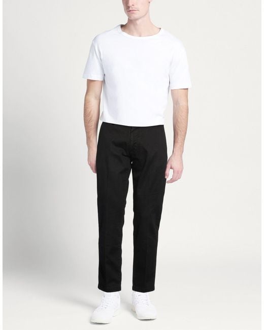 Liu Jo Black Pants Cotton, Elastane for men