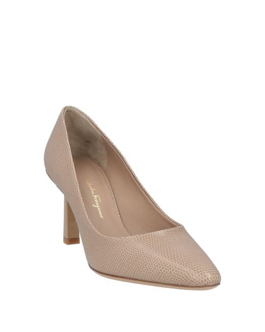 Ferragamo White Pumps