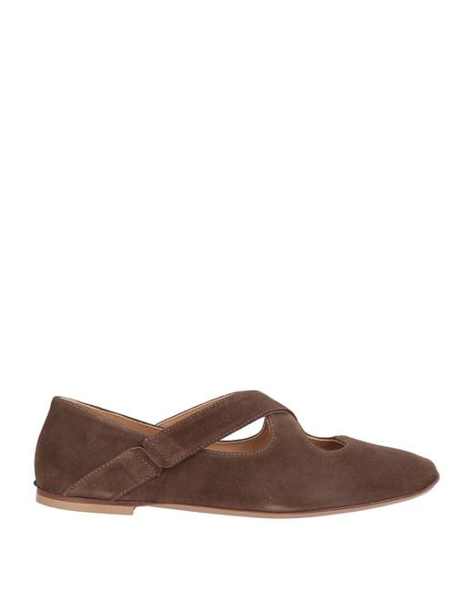 A.Bocca Brown Ballet Flats