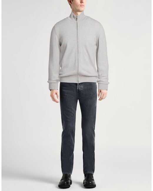 Fedeli Gray Cardigan for men