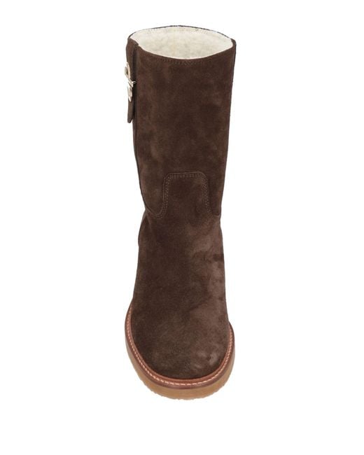 Pollini Brown Ankle Boots