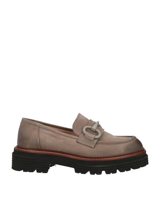 Chiarini Bologna Brown Khaki Loafers Leather