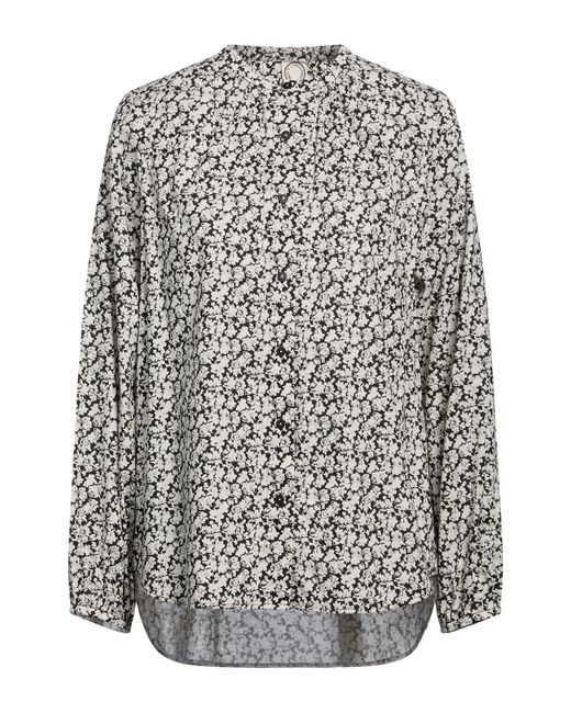 Ines De La Fressange Paris Gray Shirt Cotton