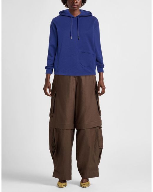 ARMANI EXCHANGE Blue Sweatshirt Cotton, Polyester