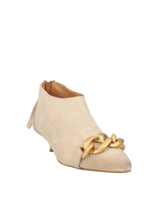 GIO+ Natural Ankle Boots Leather