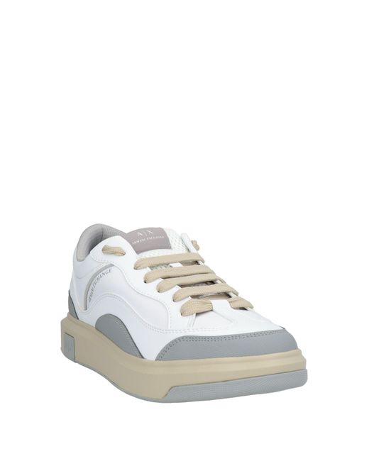 ARMANI EXCHANGE White Trainers for men
