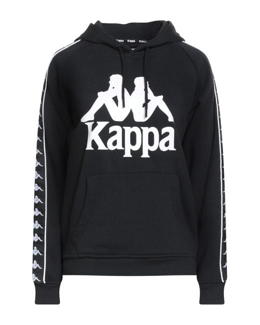 Kappa Black Sweatshirt Cotton, Polyester